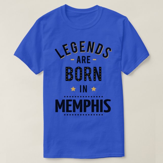 Camiseta Las Leyendas Nacen En Memphis (Diseño del anverso)