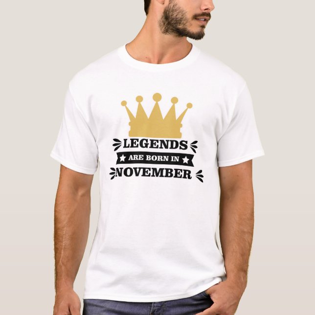 Camiseta Las leyendas nacen en noviembre (Anverso)