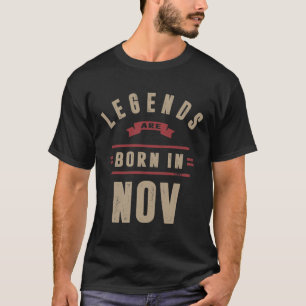 Camiseta Las leyendas nacen en noviembre