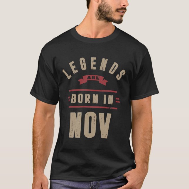 Camiseta Las leyendas nacen en noviembre (Anverso)