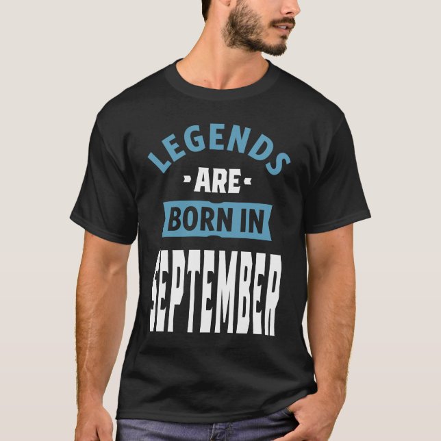 Camiseta Las leyendas nacen en septiembre (Anverso)