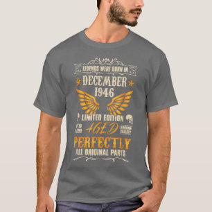 Camiseta Las leyendas nacidas en diciembre de 1946 - Rock B