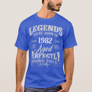 Camiseta Las Leyendas Nacieron En 1982, Año De Nacimiento 