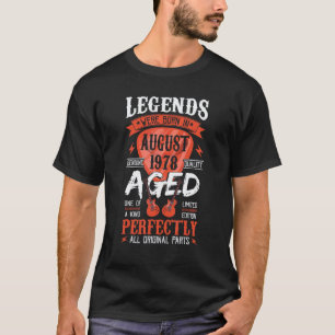 Camiseta Las leyendas nacieron en agosto de 1978 Cucharill