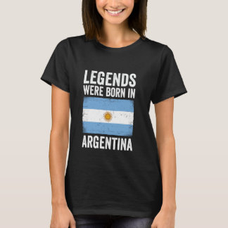 Camiseta Las leyendas nacieron en Argentina