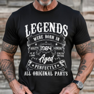 Camiseta Las Leyendas Nacieron En Cumpleaños Vintage De Año