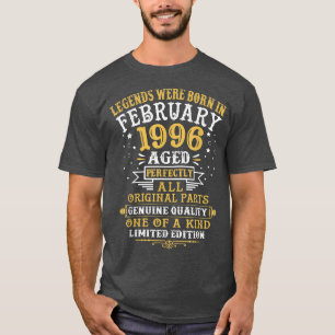 Camiseta Las Leyendas Nacieron En Febrero De 1996 26 Años D