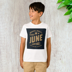 Camiseta Las Leyendas Nacieron en Junio Calidad Original