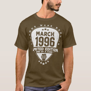 Camiseta Las Leyendas Nacieron En Marzo De 1996 Guitar766
