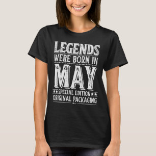 Camiseta Las leyendas nacieron en mayo Cumpleaños Paquete O