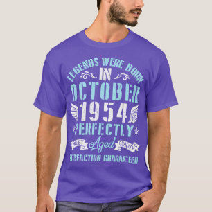 Camiseta Las Leyendas Nacieron En Octubre De 1954, De Edad 