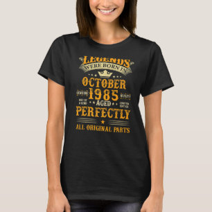 Camiseta Las leyendas nacieron en octubre de 1985 37 años