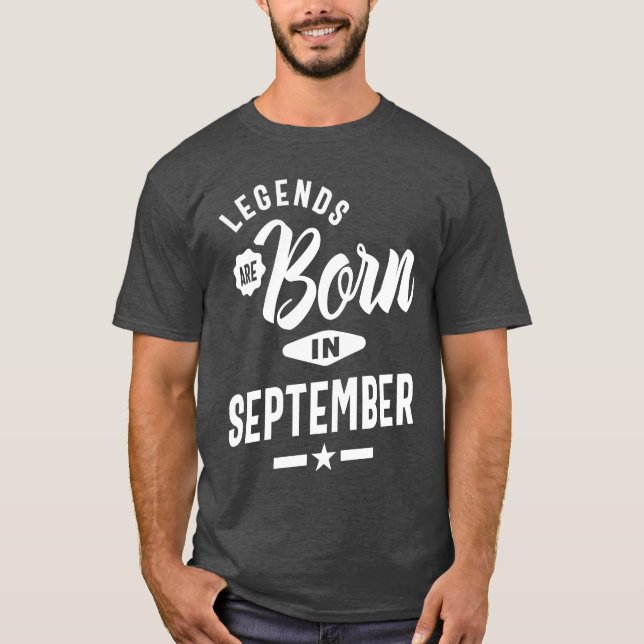 Camiseta Las Leyendas Nacieron En Septiembre (Anverso)