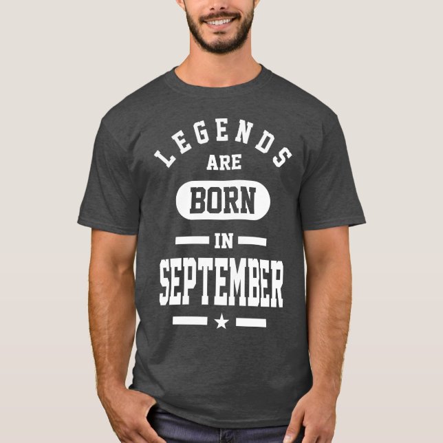 Camiseta Las Leyendas Nacieron En Septiembre (Anverso)