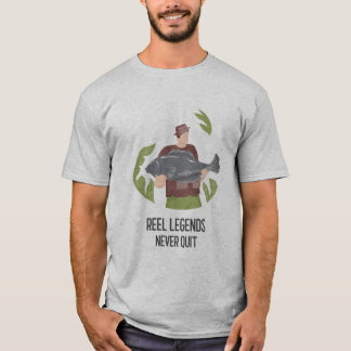 Camiseta Las leyendas Reel nunca renuncian
