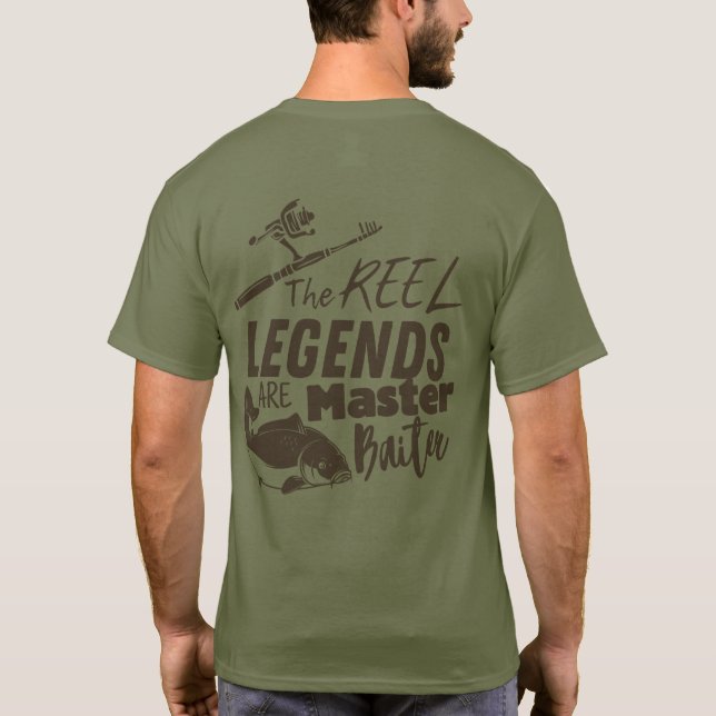 Camiseta Las leyendas REEL | Pescado de carpa (Reverso)