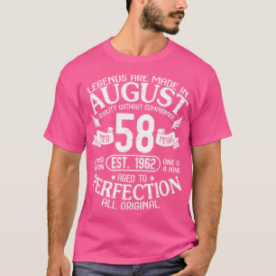 Camiseta Las Leyendas Se Hacen En Agosto Calidad Sin Compro