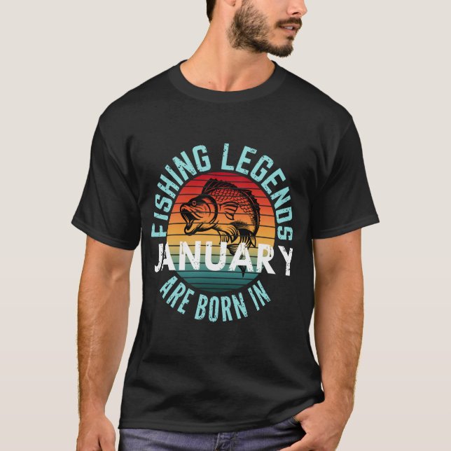 CAMISETA LAS LEYES DE PESCA NACEN EN ENERO (Anverso)