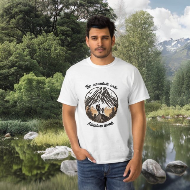 Camiseta Las llamadas de montaña, la aventura espera (Subido por el creador)