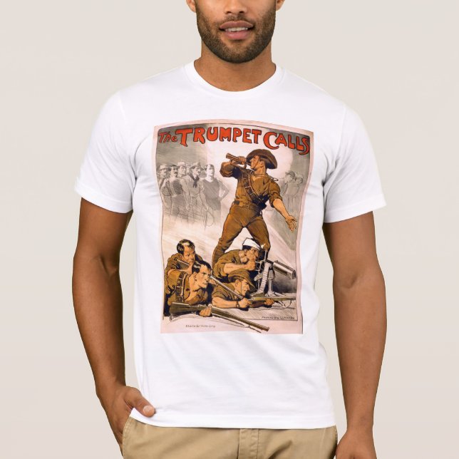 Camiseta Las llamadas de trompeta (Anverso)
