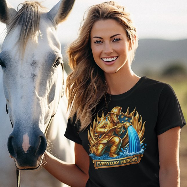 Camiseta Las llamas heroicas de los bomberos (Subido por el creador)