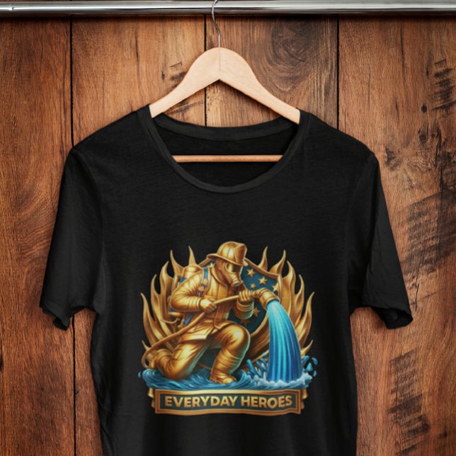 Camiseta Las llamas heroicas de los bomberos (Subido por el creador)