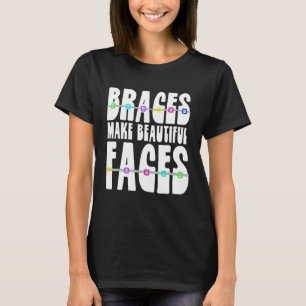 Camiseta Las llaves hacen caras hermosas a la ortodoncia de