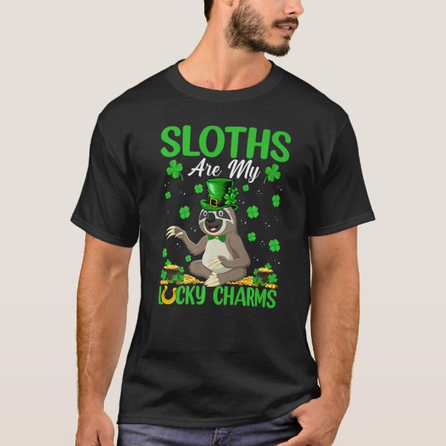 Camiseta Las Llovas Son Mi Lucky Charms Slots Day St Patric (Anverso)