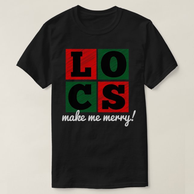 Camiseta Las locaciones me hacen feliz Navidad (Diseño del anverso)
