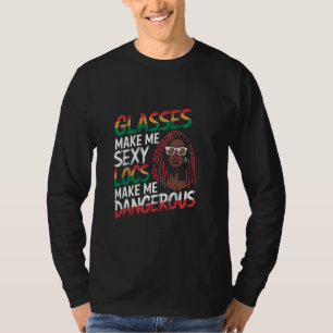 Camiseta Las locaciones me hacen peligroso afro pelo negro