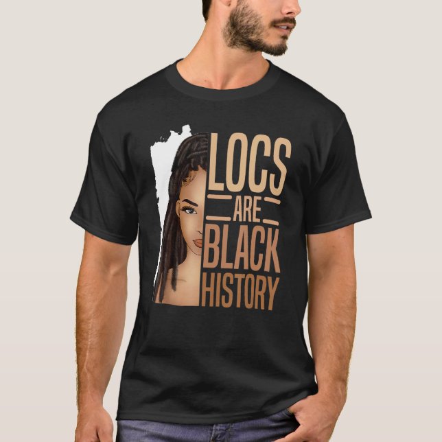 Camiseta Las locaciones son historia negra afroamericana ne (Anverso)