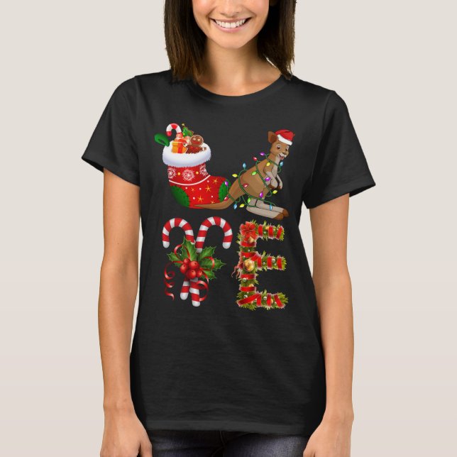 Camiseta Las Luces De Los Navidades Canguro Llevaron A Funn (Anverso)