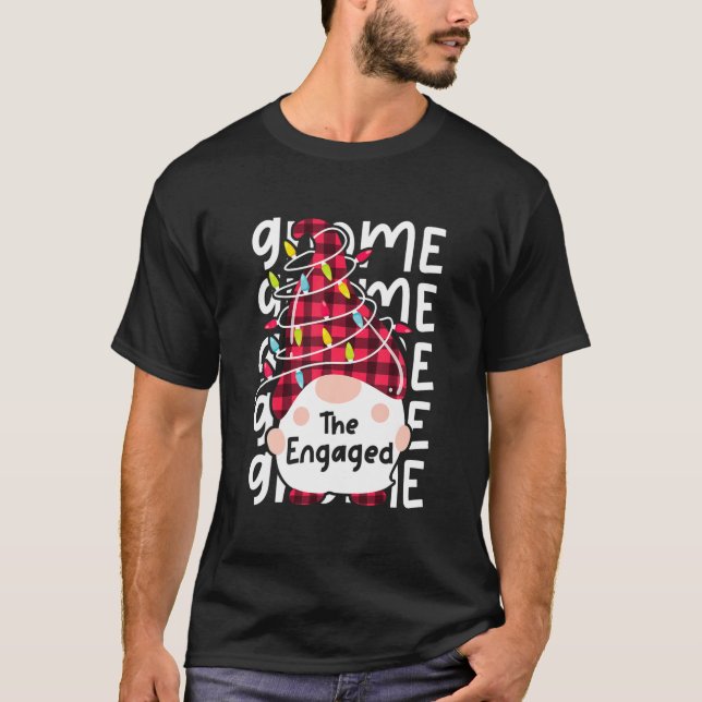 Camiseta Las luces de los Navidades familiares que coincide (Anverso)