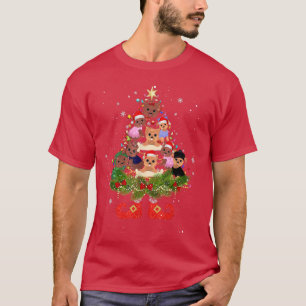 Camiseta Las luces del árbol de navidad de Yorkie cuestan a