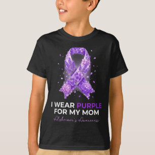 Camiseta Las madres mamá visten de morado por el Alzheimer