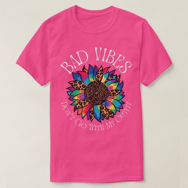 Camiseta Las malas vibraciones no van con mi traje Retro Le (Diseño del anverso)