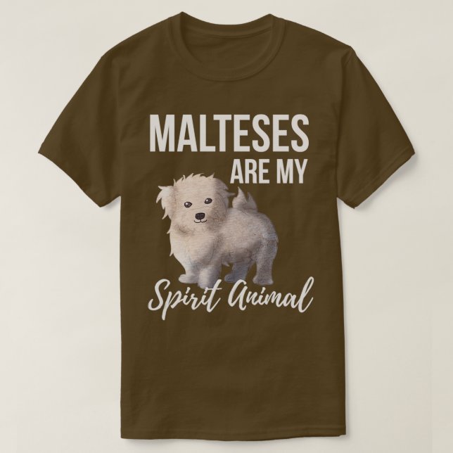 Camiseta Las maltesas son mi animal espiritual (Diseño del anverso)
