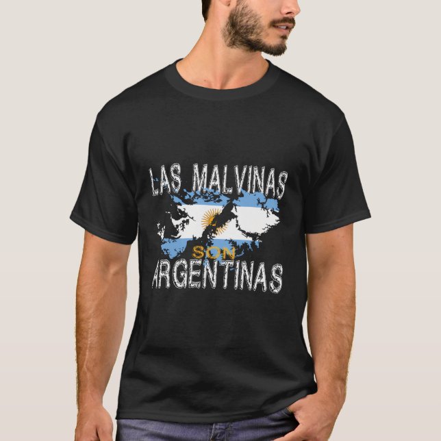 Camiseta Las Malvinas Son Argentinas Islas Malvinas Argenti (Anverso)