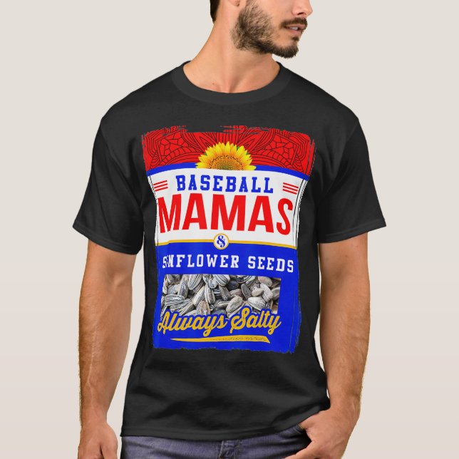 Camiseta Las mamás de béisbol y las semillas de girasol sie (Anverso)