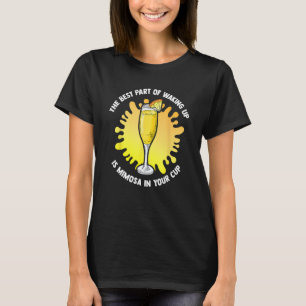 Camiseta Las Mañanas Son Para Brunch De Mimosas Bebida De M