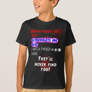 Camiseta Las manchas de sangre son rojas ultravioleta azul