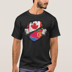 Camiseta Las manos eritreas canadienses arrancaron la bande