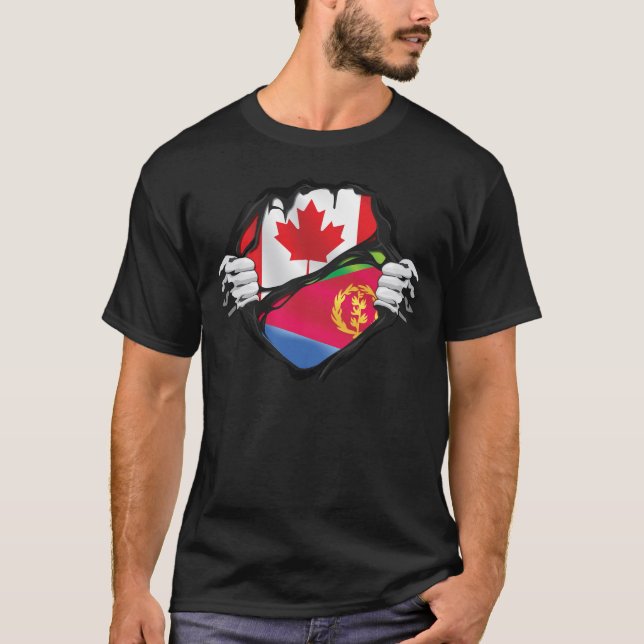 Camiseta Las manos eritreas canadienses arrancaron la bande (Anverso)