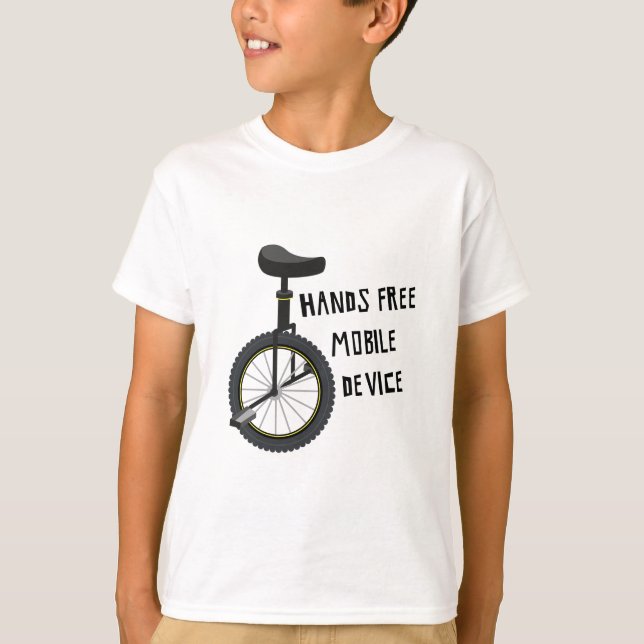 Camiseta Las manos liberan el dispositivo móvil (Anverso)