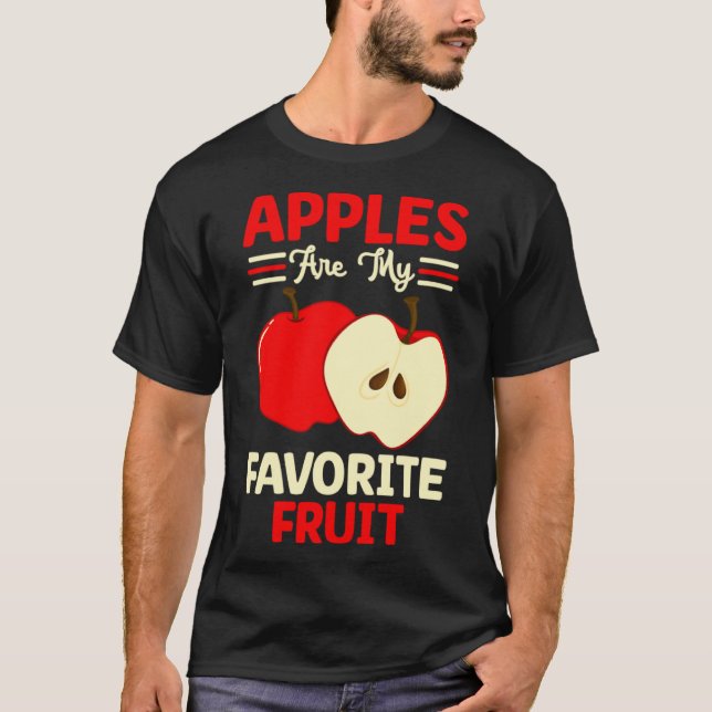 Camiseta Las Manzanas Son Mi Máscara De Fruta Cuta De Fruta (Anverso)
