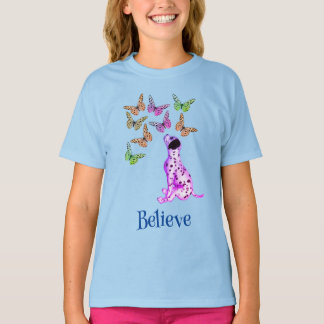 Camiseta Las Mariposas Dalmacianas Y Coloridas Creen