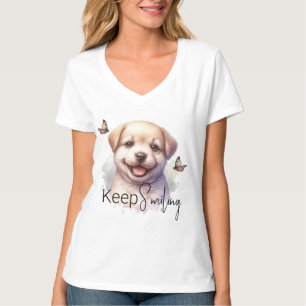 Camiseta Las Mariposas De Cachorro Siguen Sonriendo Persona