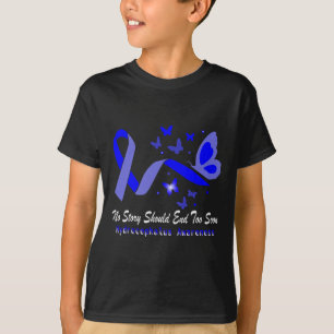 Camiseta Las mariposas de sensibilización admiten la cinta