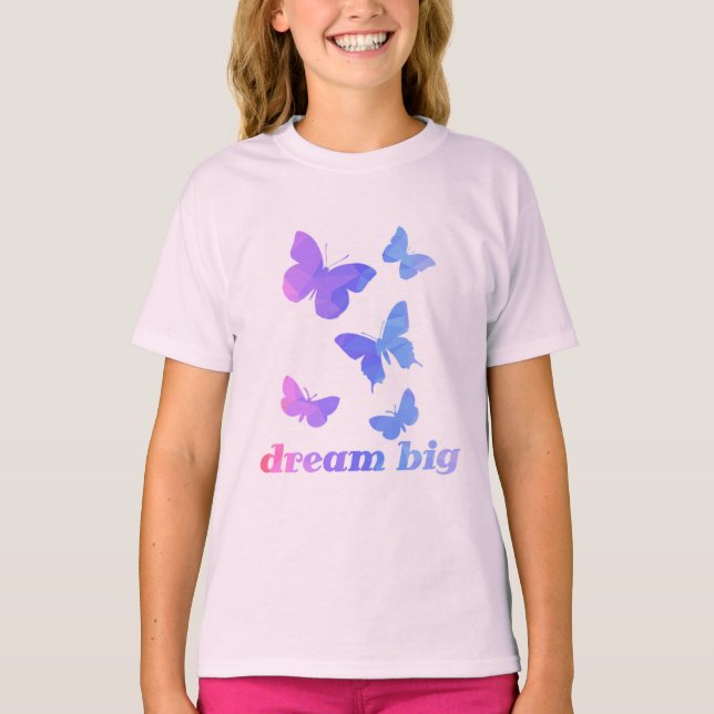 Camiseta Las mariposas inspiradoras sueñan con una gran mod (Anverso)