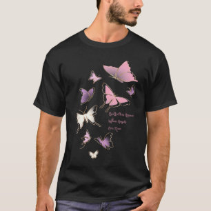 Camiseta Las Mariposas Rosa bonito Aparecen Cuando Los Ánge